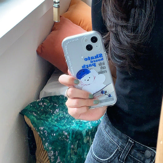 |THENINEMALL| Small Ppokku Skateboarder Clear Phone Case (3 types)