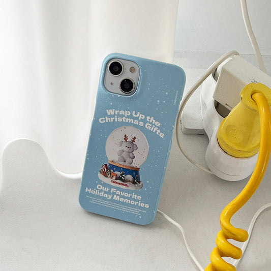 |THENINEMALL| Ppokku Snowball Hard Phone Case (2 types)