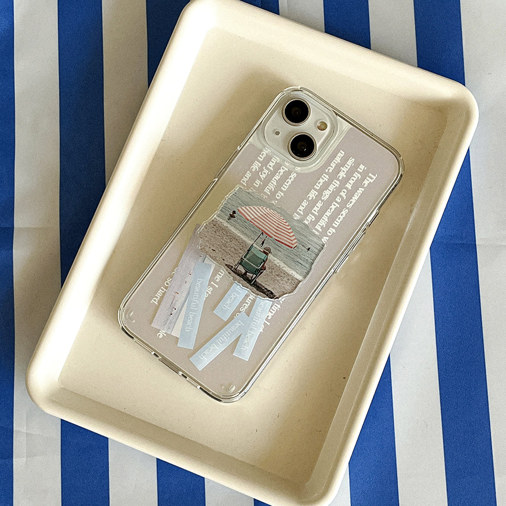 |Mademoment| Whisper Wave Design Glossy Mirror Phone Case