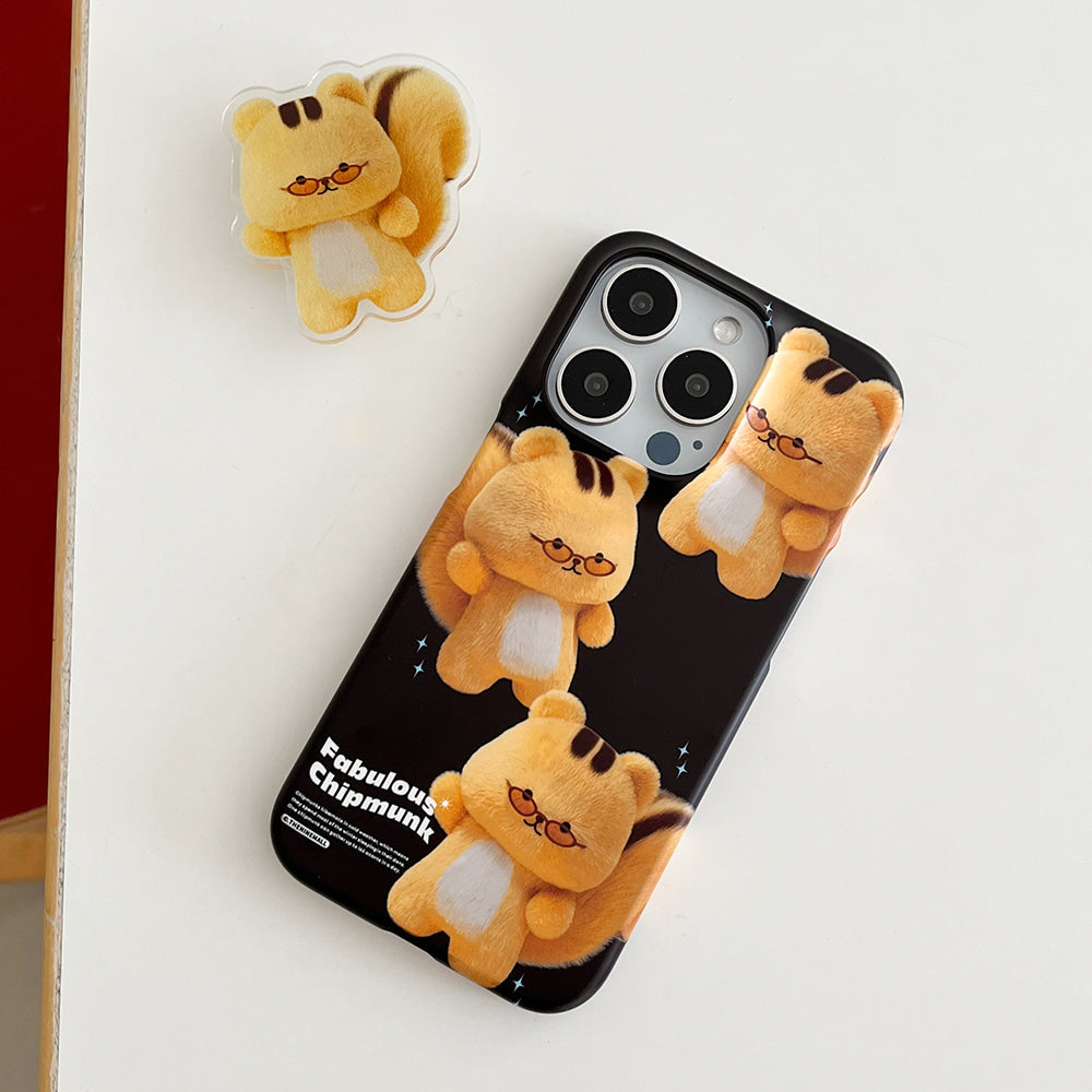 |THENINEMALL| Pattern Fabulous Chipmunk Hard Phone Case (2 types)