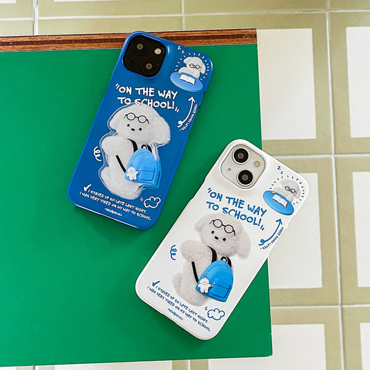 |THENINEMALL| Student Puppy Hard Phone Case (2 types)