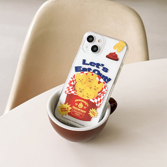 |THENINEMALL| Smile Gummy Fries Clear Phone Case (3 types)