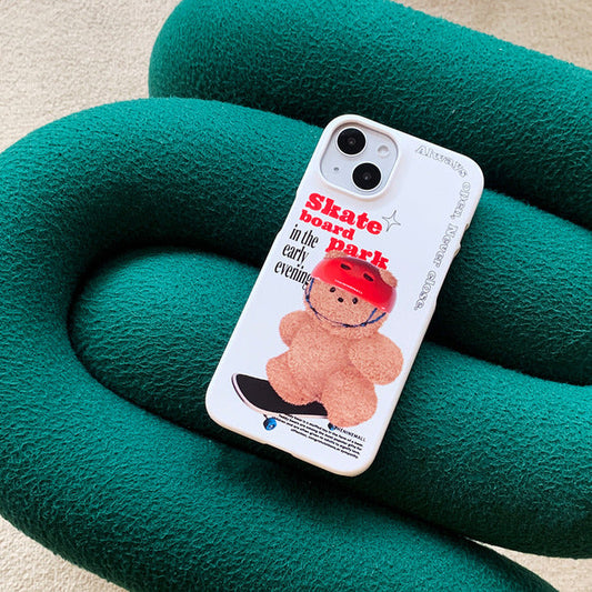 |THENINEMALL| Small Gummy Skateboarder Hard Phone Case (2 types)