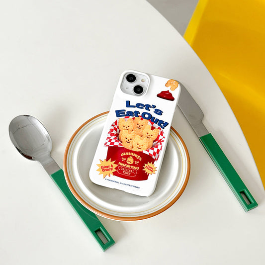 |THENINEMALL| Smile Gummy Fries Hard Phone Case (2 types)