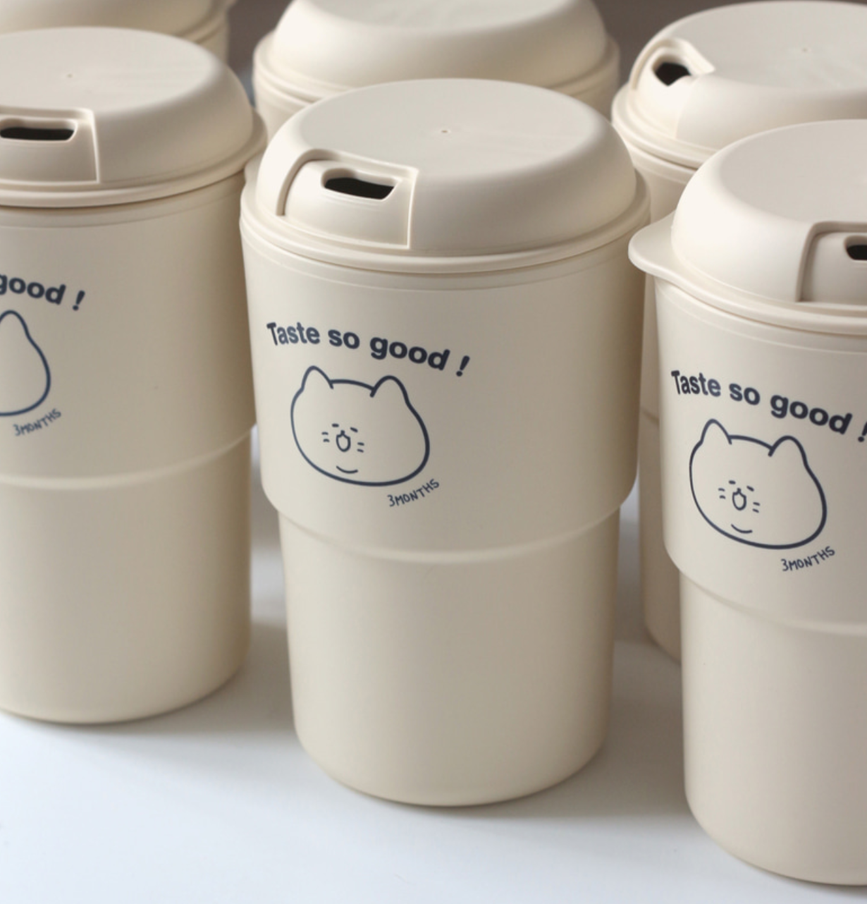 |3MONTHS| Reusable Tumbler 350ml (Cream Beige)