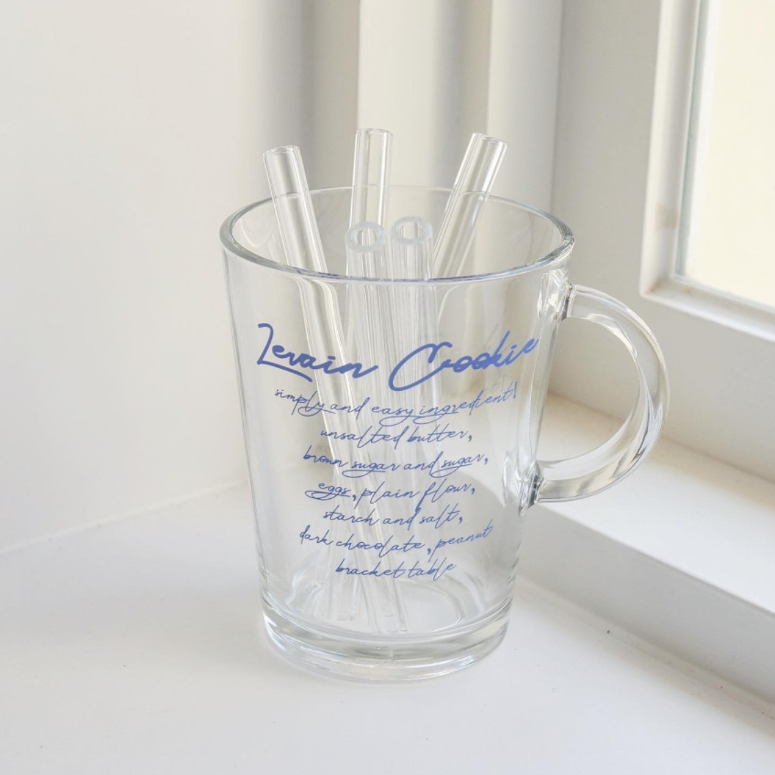 |Bracket Table| Glass Straw (short ver.)