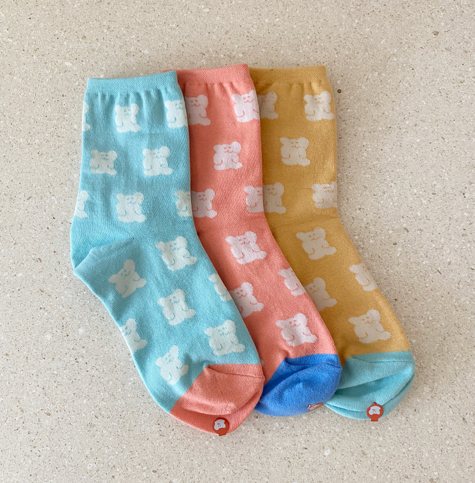 |Sockstaz X Dinotaeng| BOBO Pattern Socks