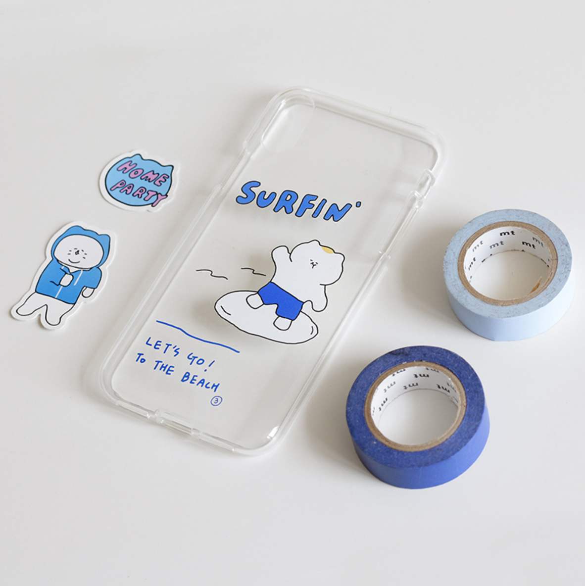 |3MONTHS| SURFIN' Cat Jelly Case