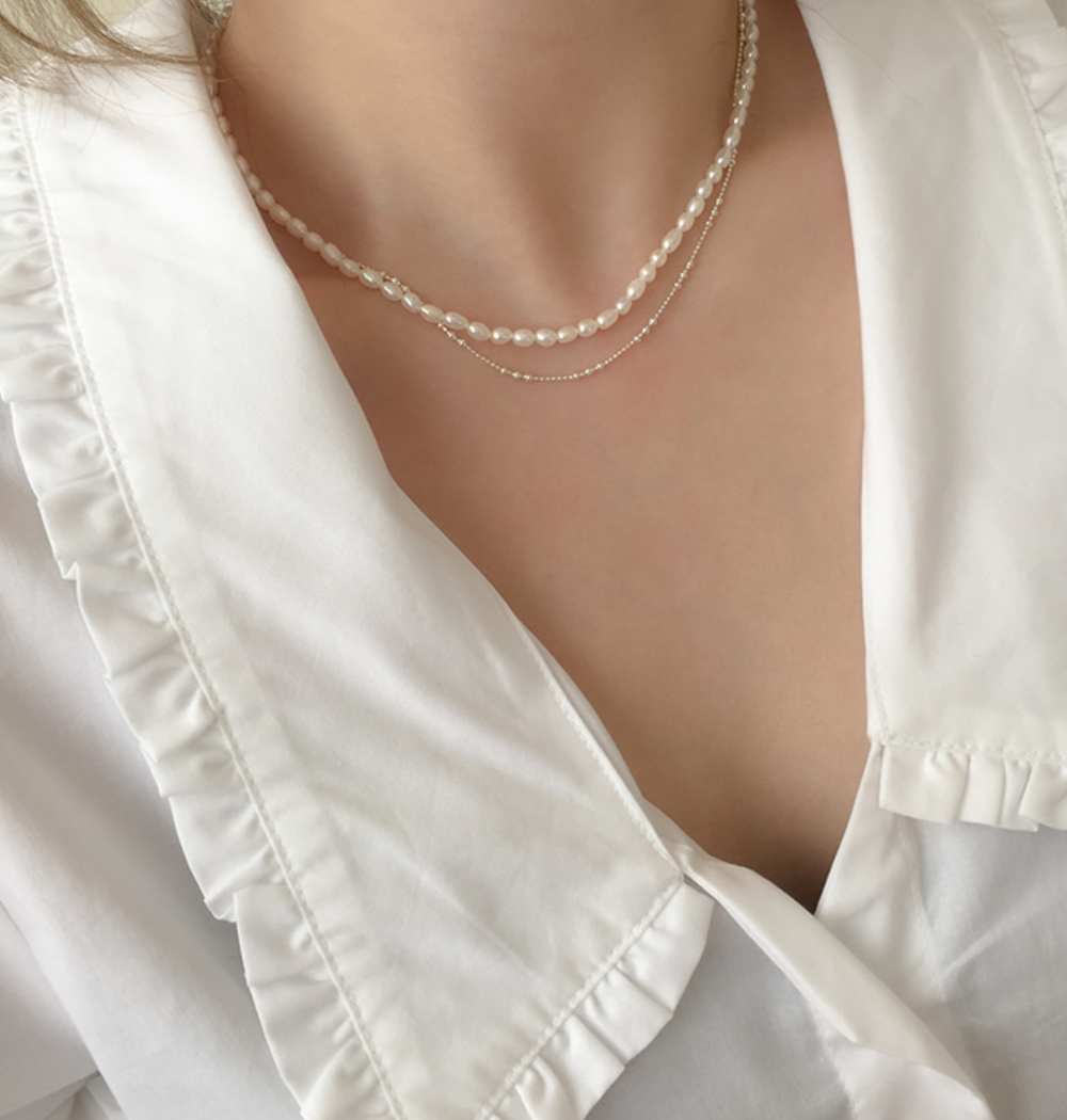 |moat| Line Ball Necklace (silver925)