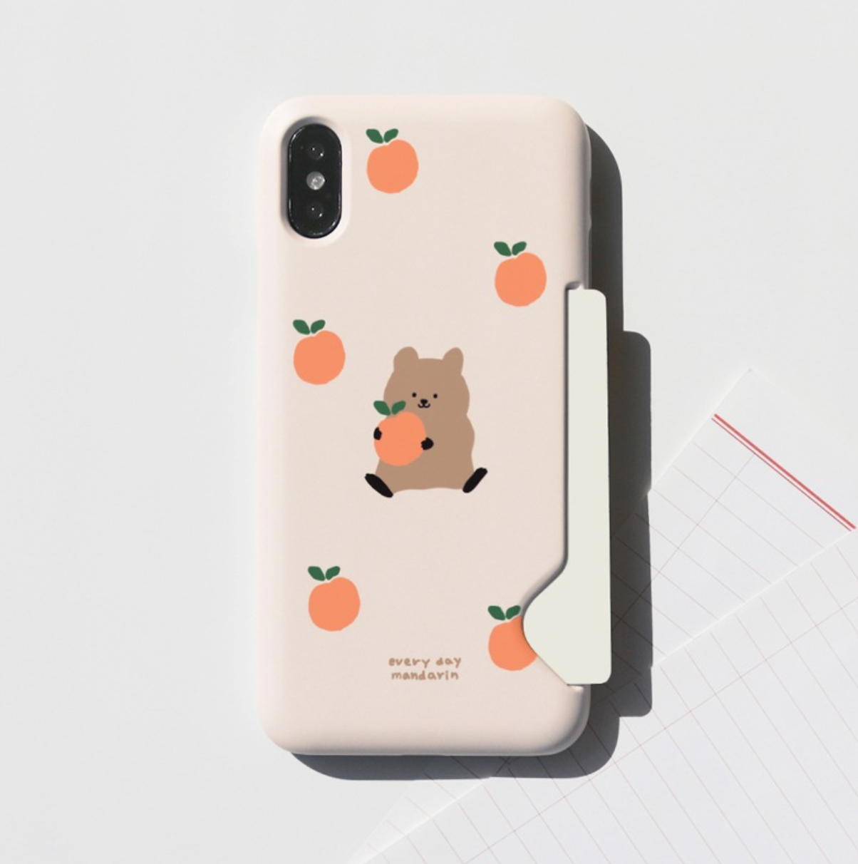 |MOMO CASE| 318 만다린쿼카(크림) Phone Case
