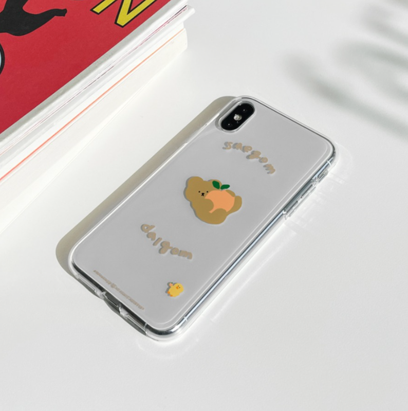 |MOMO CASE| 409 새곰달곰뒹굴 Jelly Case