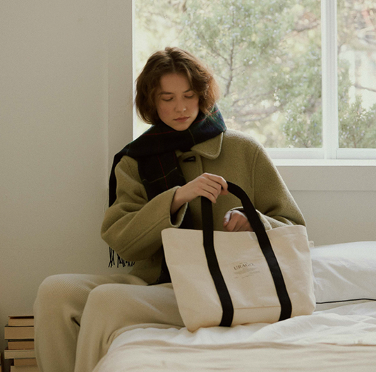 |URAGO| Herringbone Tote Bag