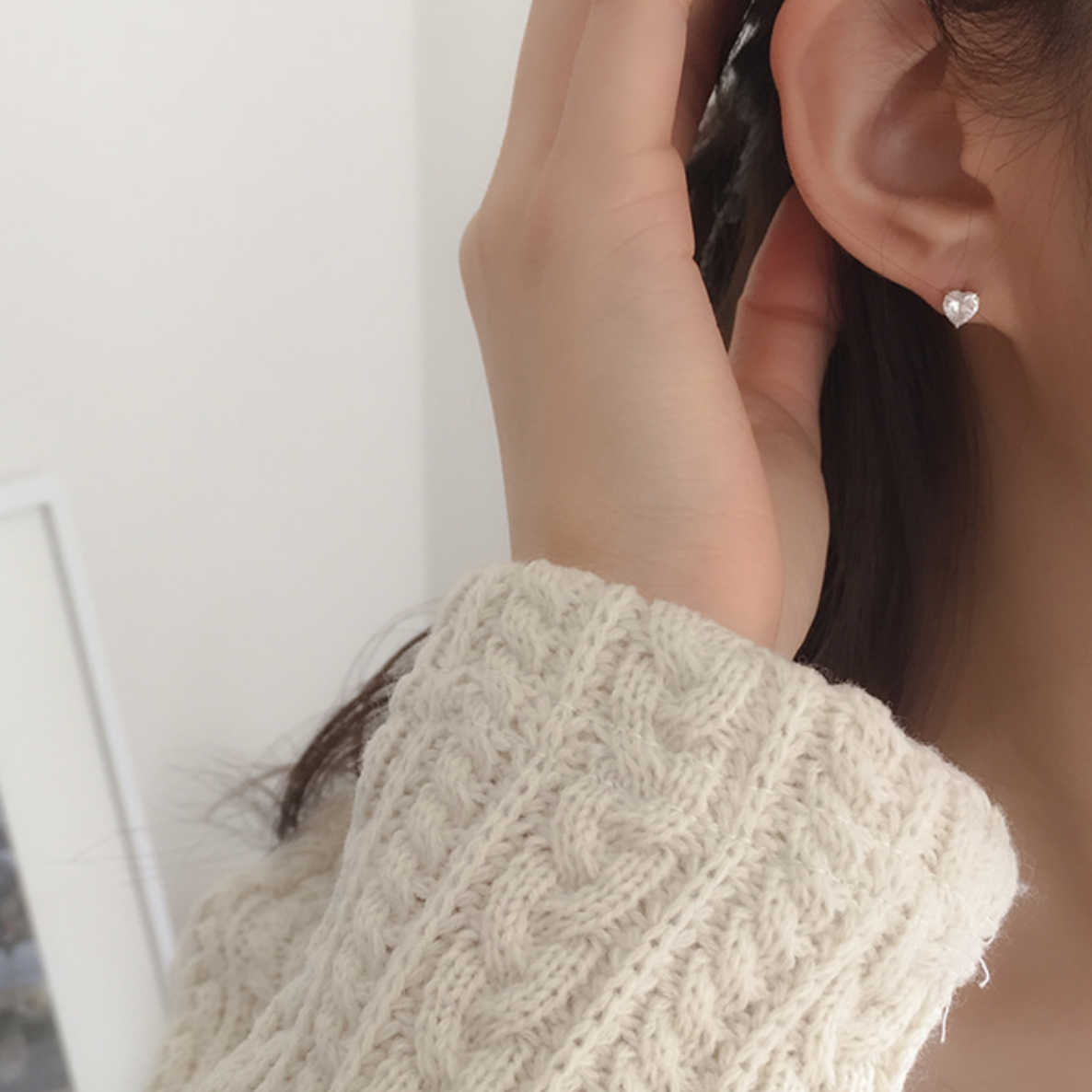 |moat| Alice Heart Earrings (silver925)