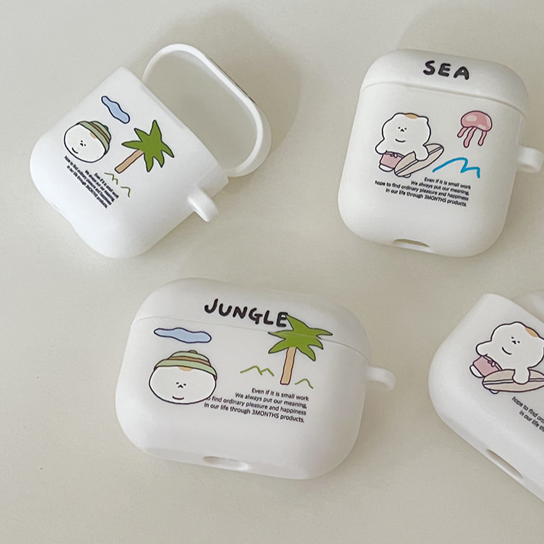 |3MONTHS| Sea / Jungle Airpods Case