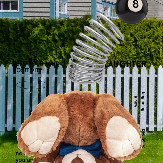 |A per A| Backyard Spring Jump Bear Hard Case