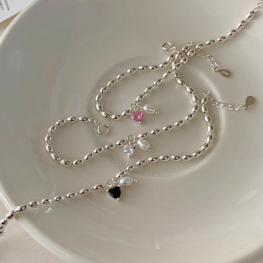|uable| Colour Heart Cubic Bracelet