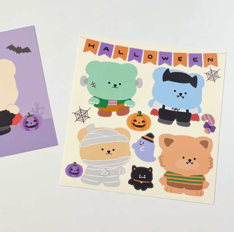 |BAMTOREE| Halloween Removable Stickers