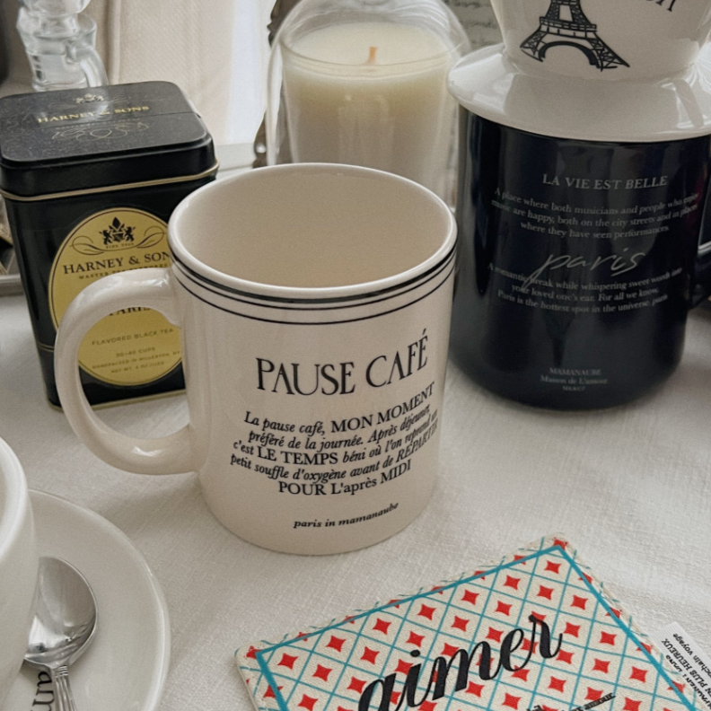 |MAMANAUBE| Pause café Mug 350ml