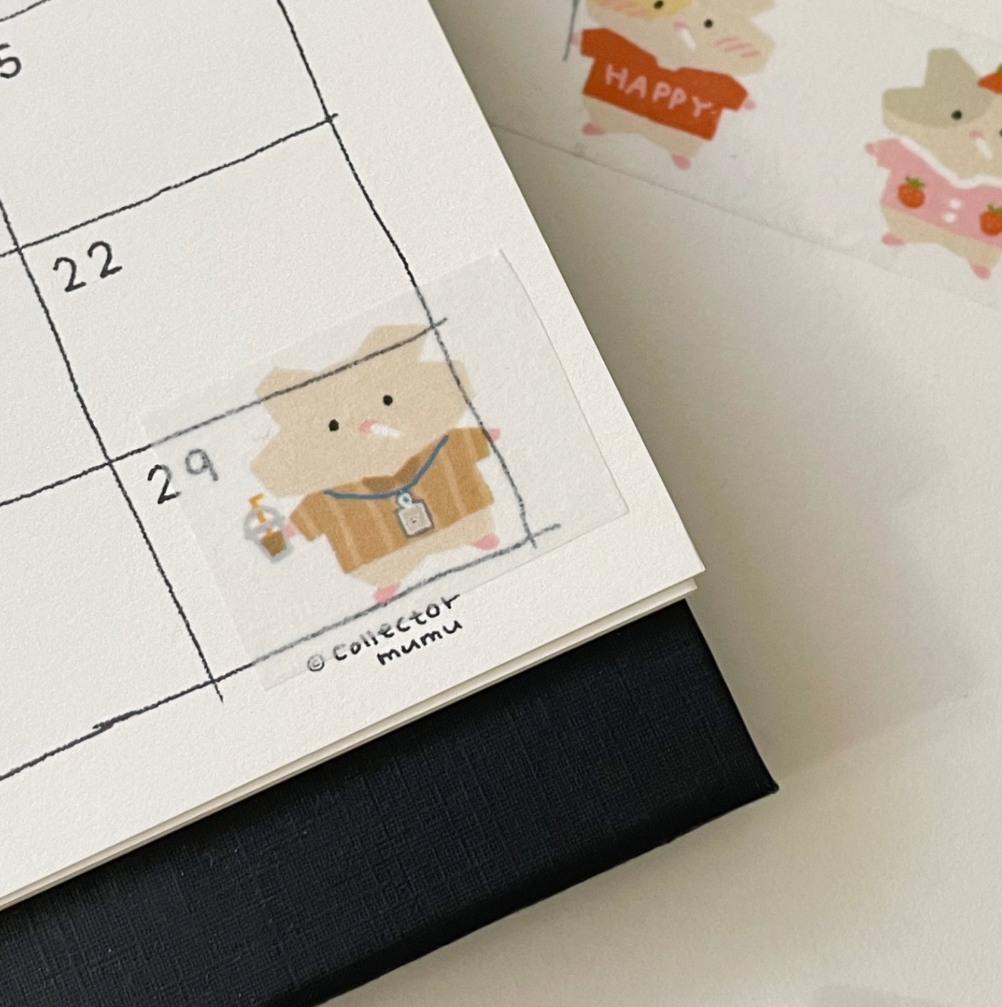 |collector mumu| Hamster Daily Masking Tape