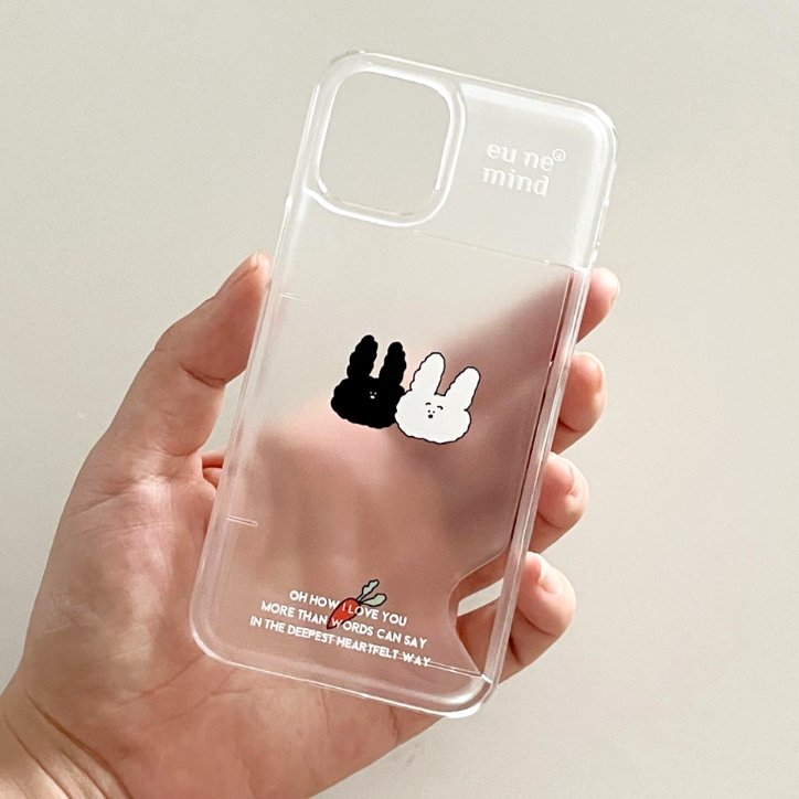 |eune mind| Ato Clear Card Storage Phone Case