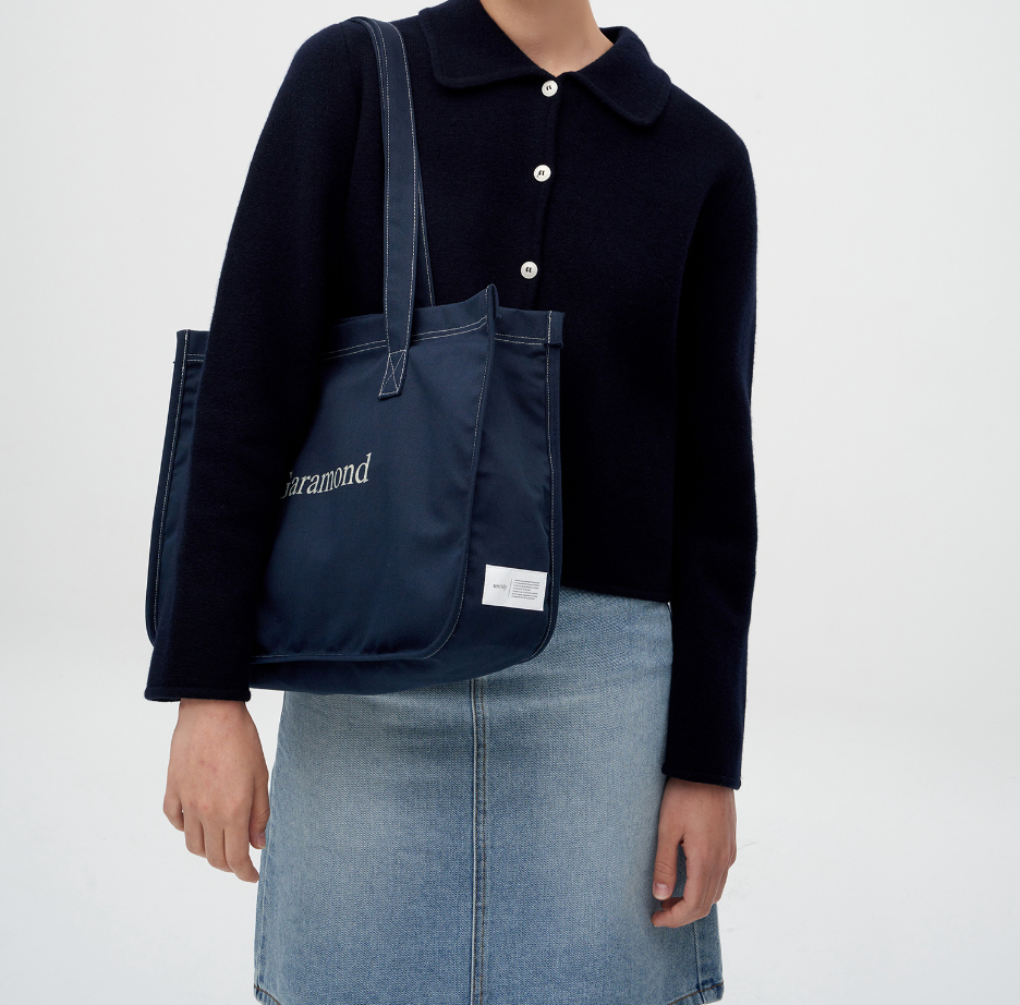|untidy| Rounding Stitch Bag Navy