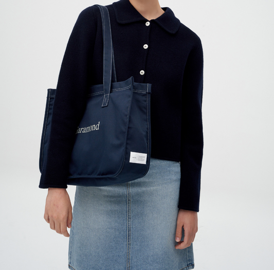|untidy| Rounding Stitch Bag Navy