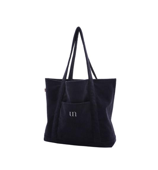 |untidy| Corduroy Shopper Bag Navy