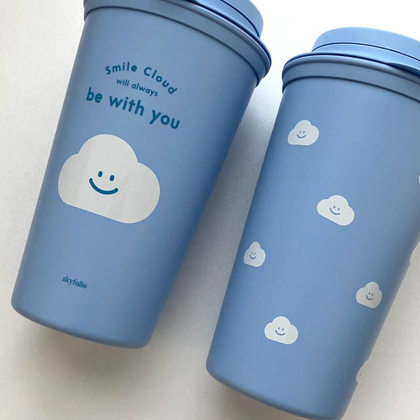 |skyfolio| Pattern Reusable Tumbler (Blue) 450ml
