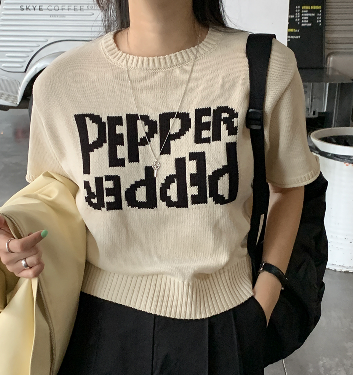 |TRENDY APPAREL| Pepper Half Knit