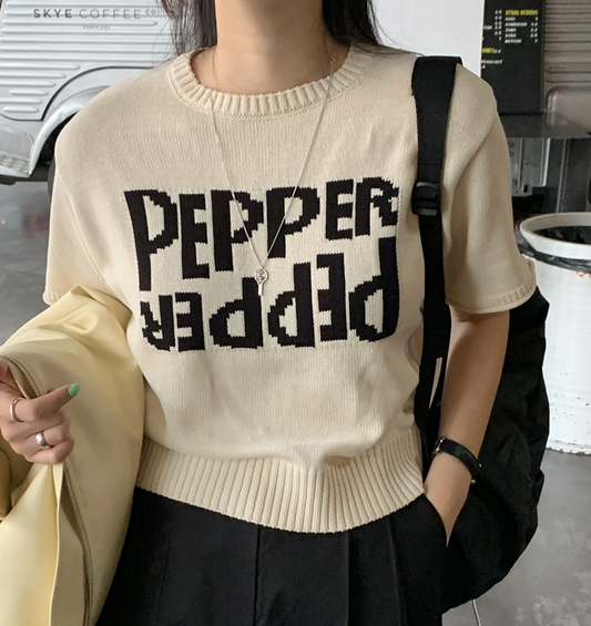 |TRENDY APPAREL| Pepper Half Knit