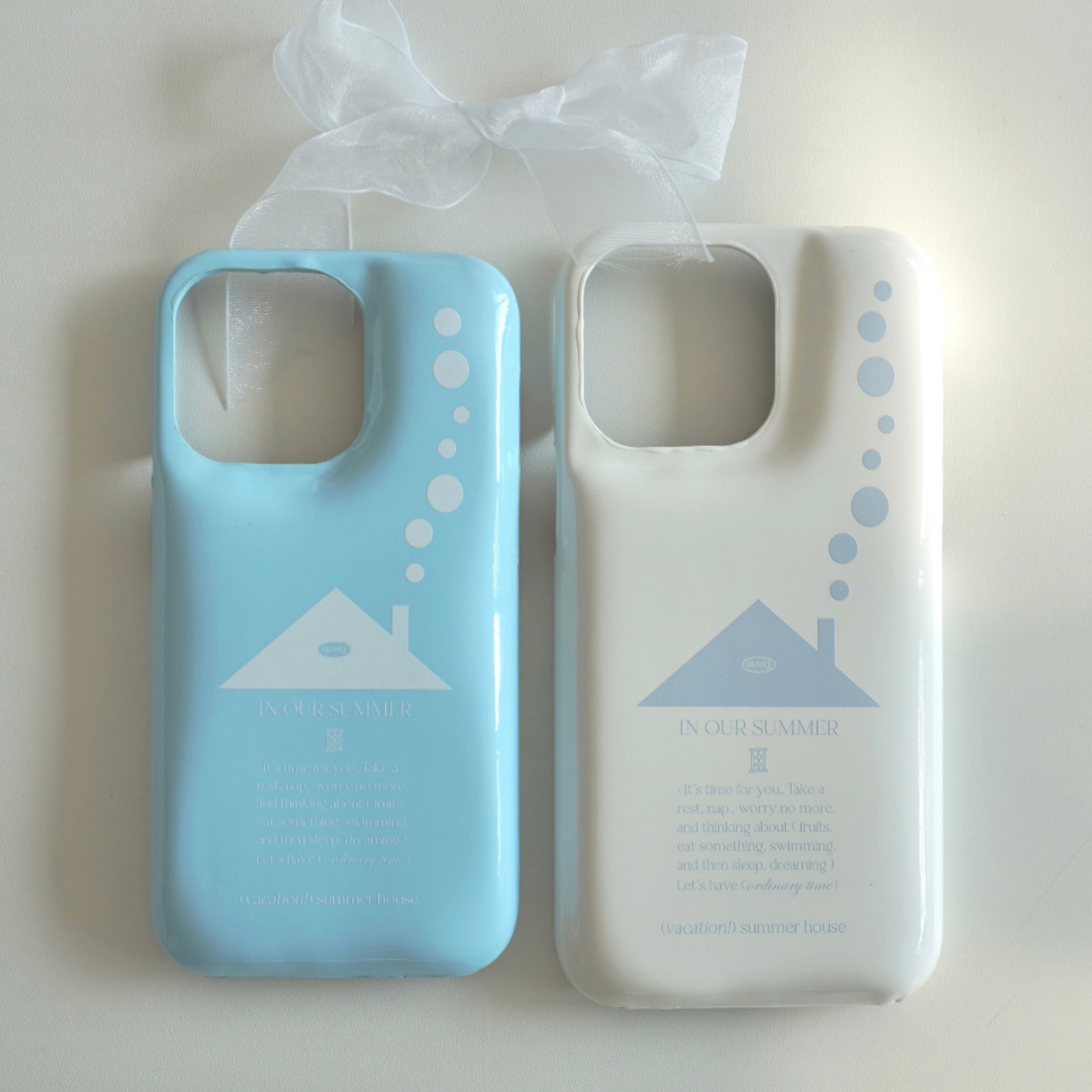 |OLIVET| In Our Summer Cloud Case (Sky/ White)