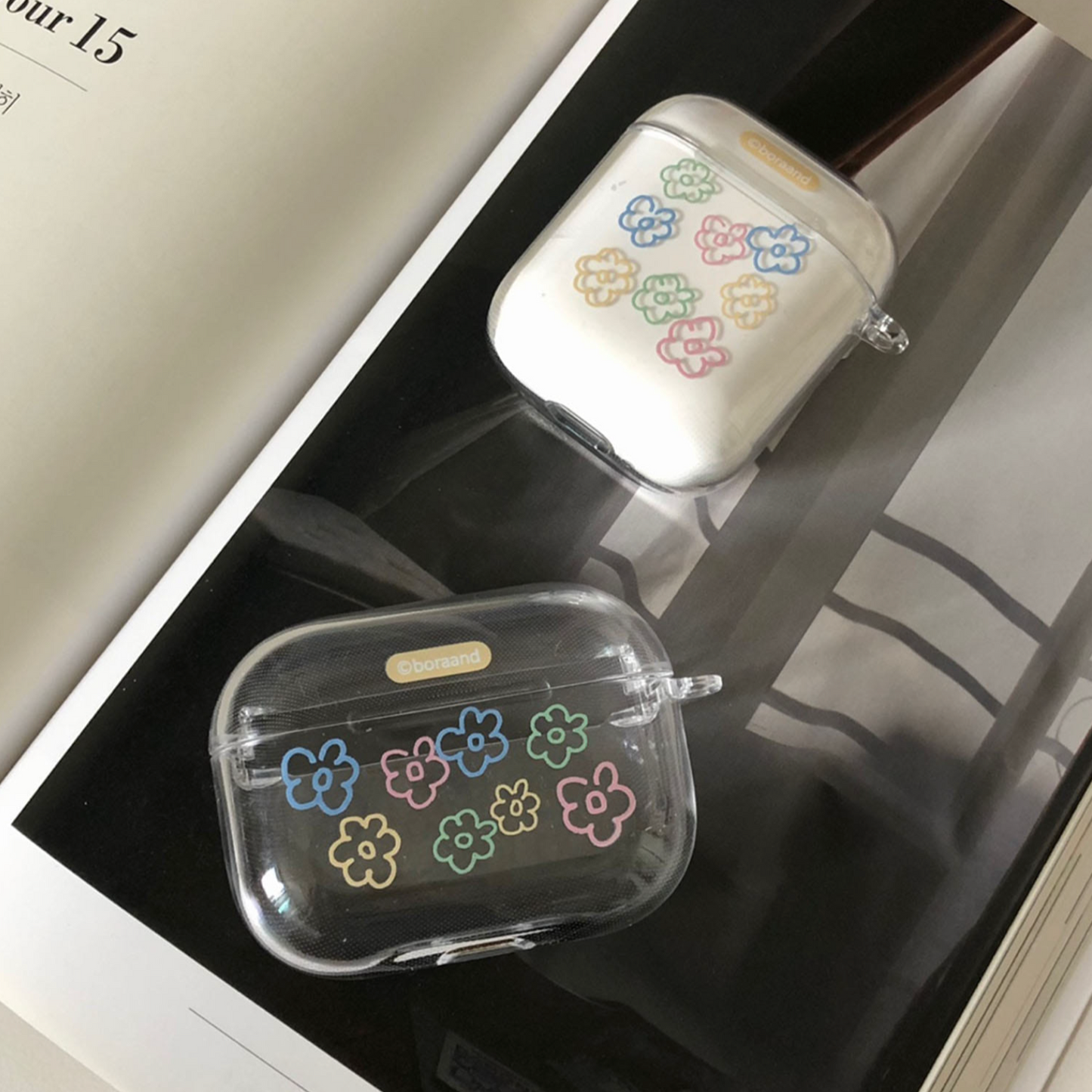 |bora and| Soft Flower Airpods Hard Case