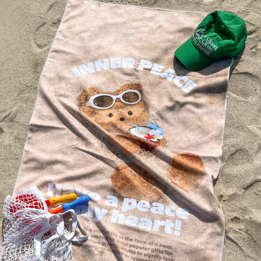 |THENINEMALL| Sand Gummy Inner Piece Beach Towel