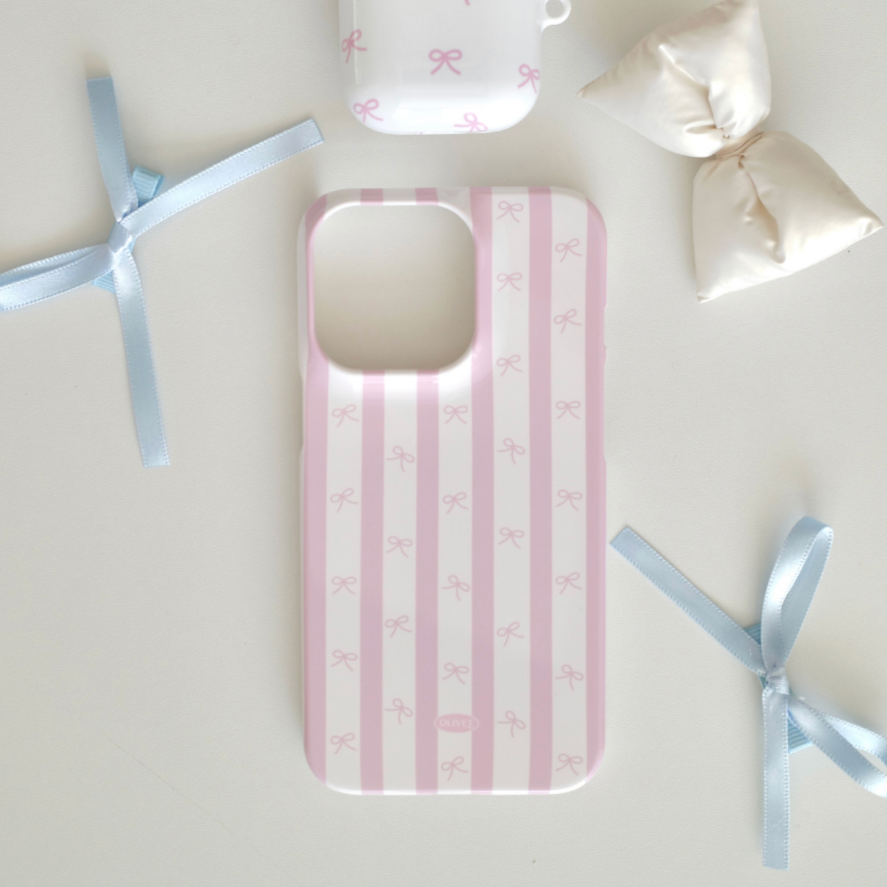 |OLIVET| Ice-cream Ribbon Phone Case