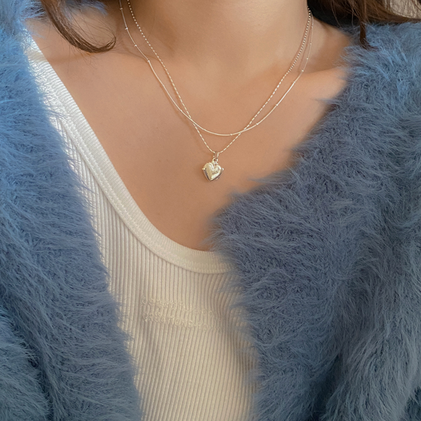 |moat| Lovely Locket Necklace (silver925)