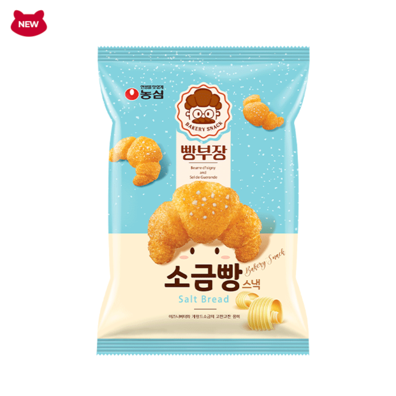 Salt Bread 麵包部長 鹽麵包 可頌餅乾 奶油牛角包 55g