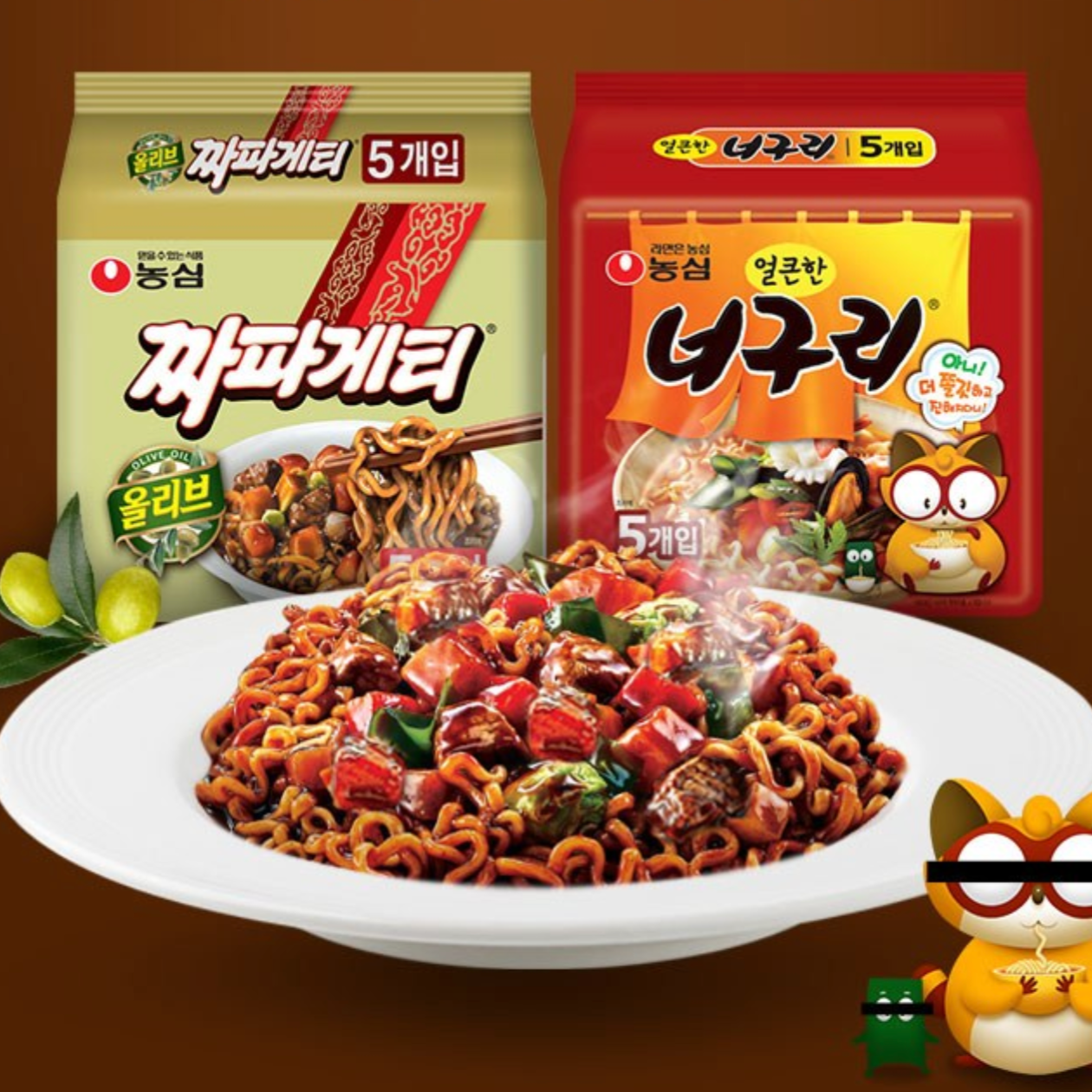 짜파구리 浣熊炸醬麵 炸醬麵 浣熊麵 韓國即食麵