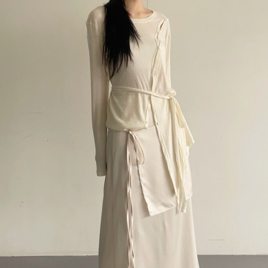 |ADELIO| Modal Wearable Button Tie Tee