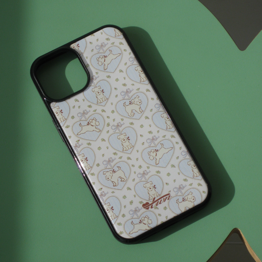 |twiner| Puppy Ivory Phone Case