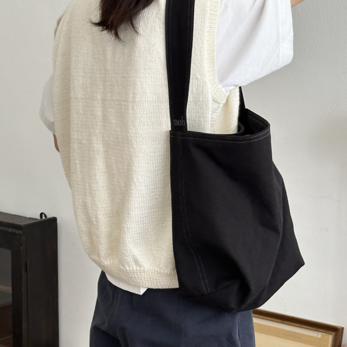 |noh| Basic bag Black (S size)