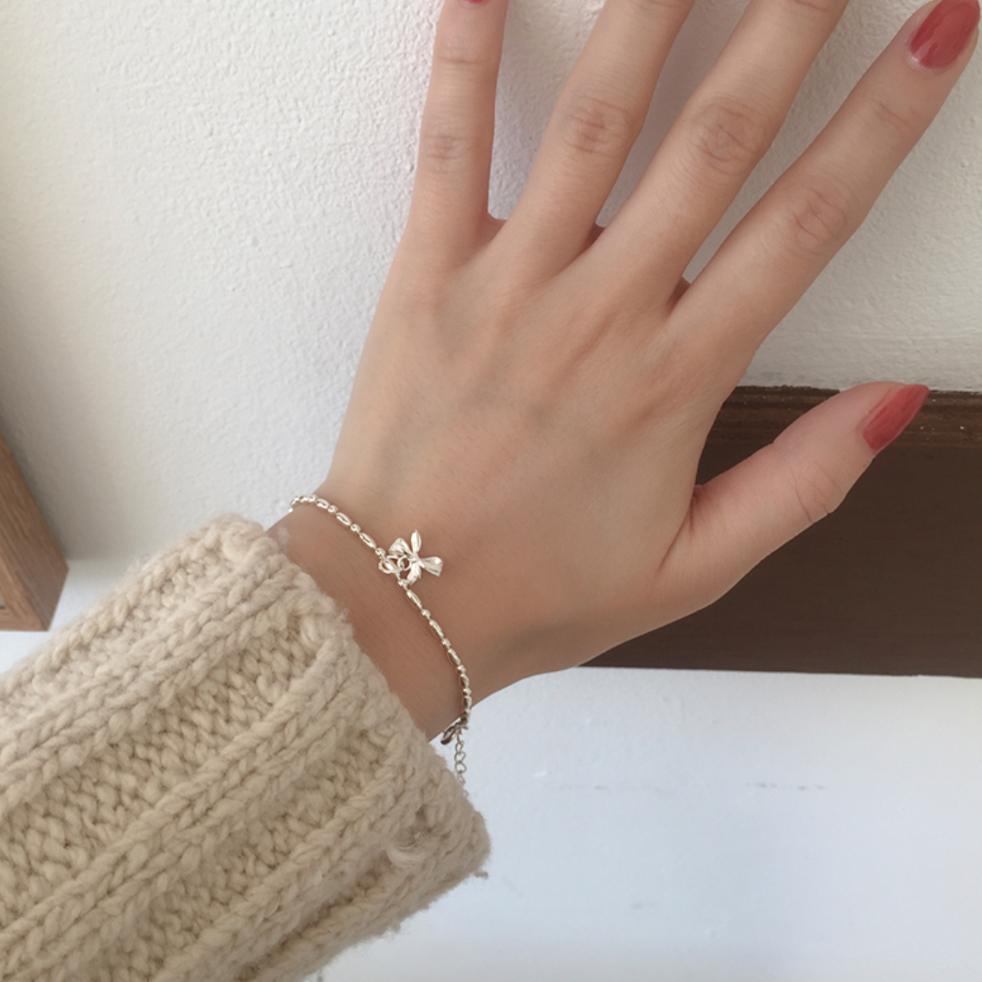 |moat| Sweet Ribbon Bracelet (silver925)