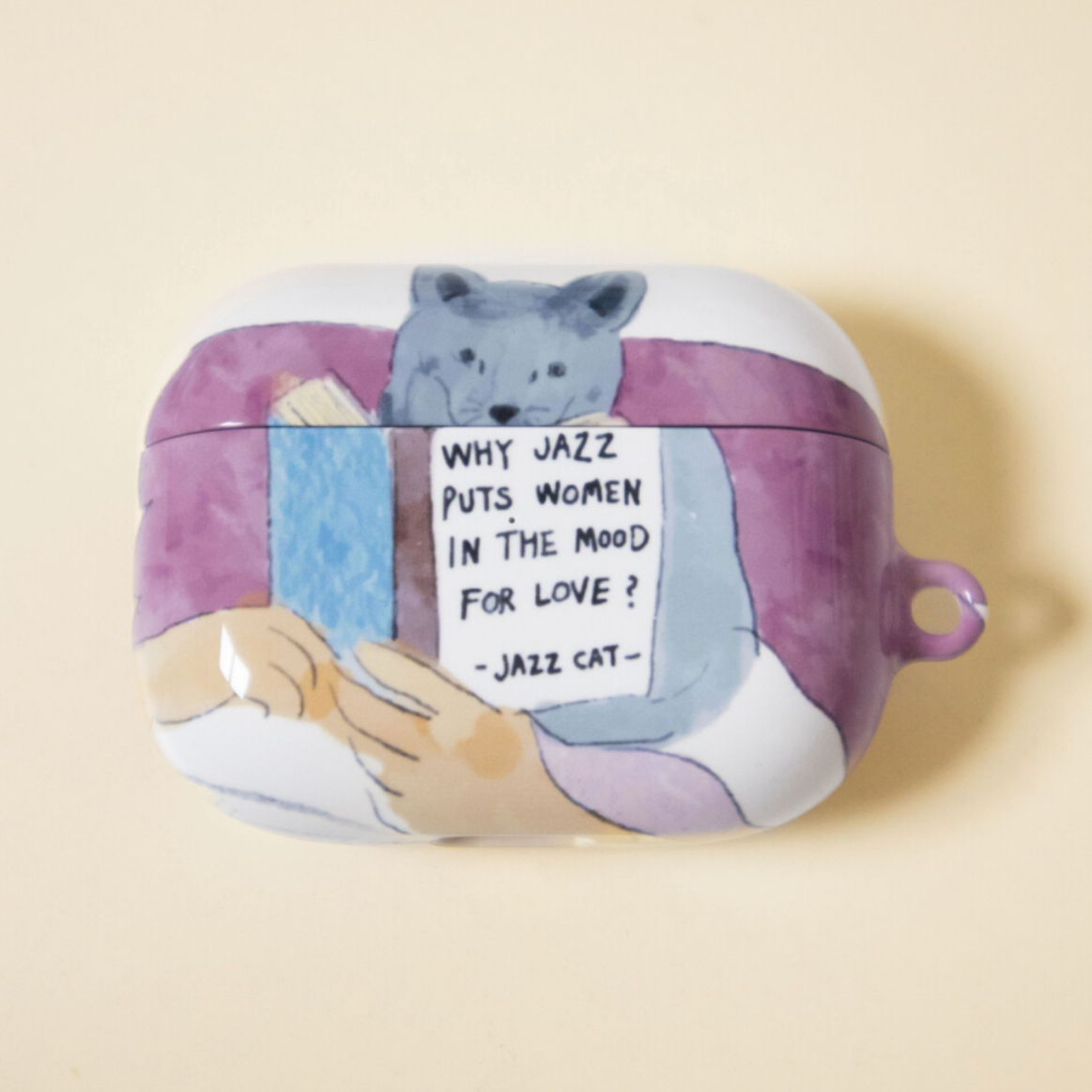|JAZZ OR NOT| Thinking Cat Airpods Case