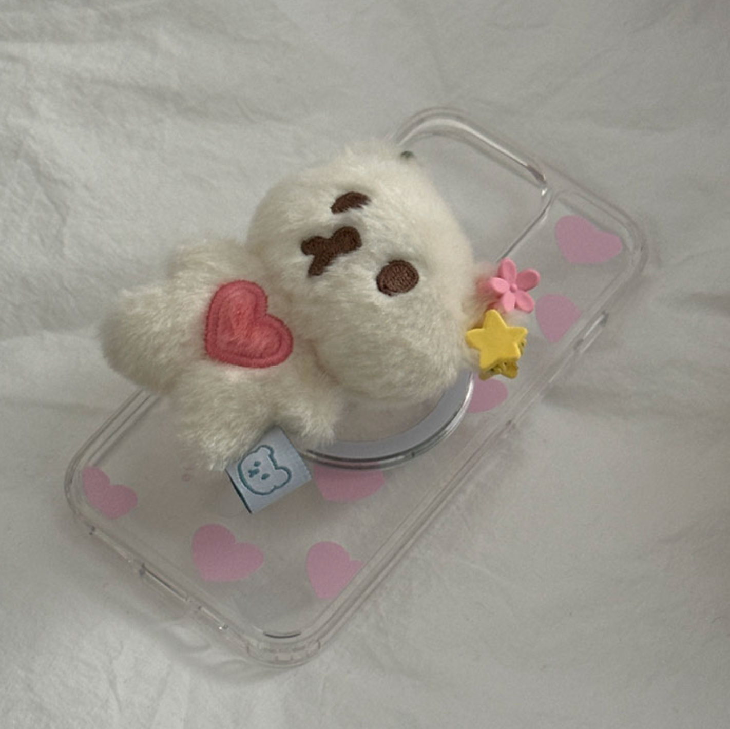 |MAZZZZY| Love Muffin Fluffy MagSafe Grip Tok (Cream)