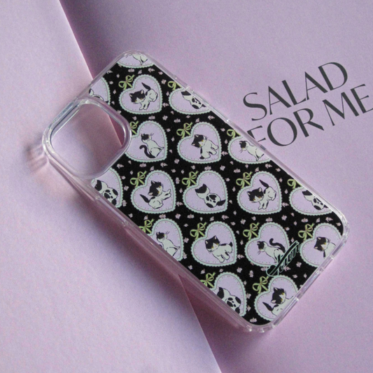 |twiner| Kitty Black Jelly Hard Case