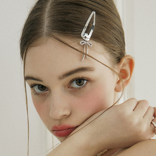 |VVV| |SET| Ribbon Star Hair Clip Pins