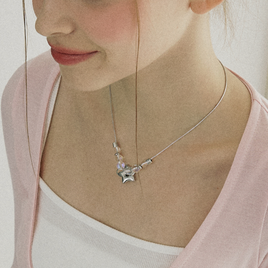 |VVV| Star Aurora Beads Strap Necklace