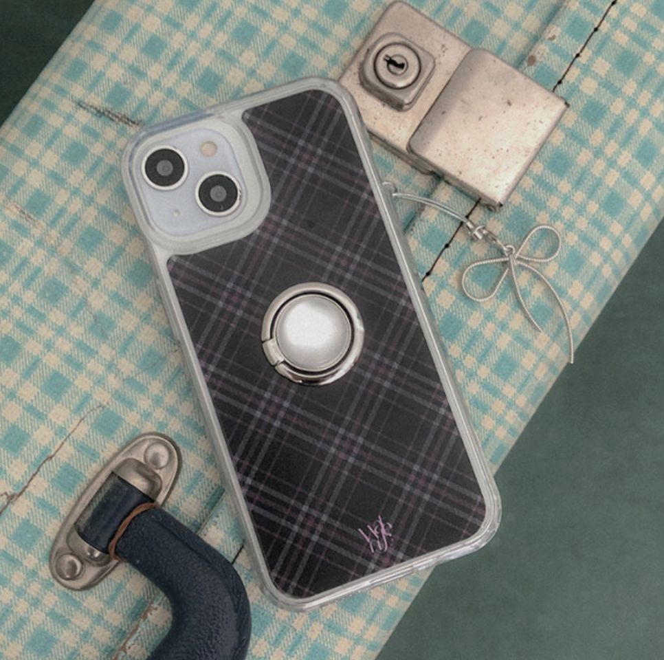 |WATERJEAN| Classic Check Jelly Hard Case