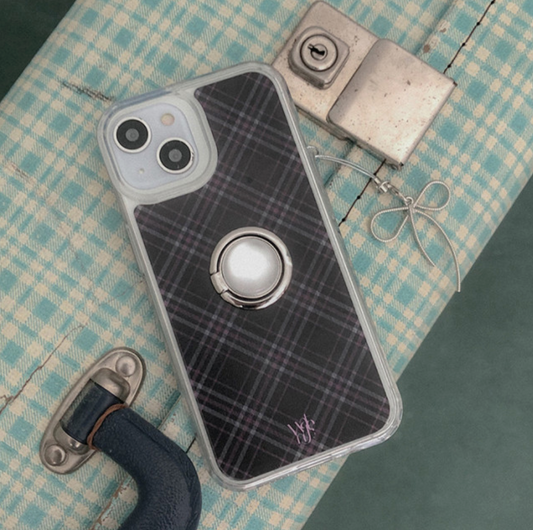 |WATERJEAN| Classic Check Jelly Hard Case