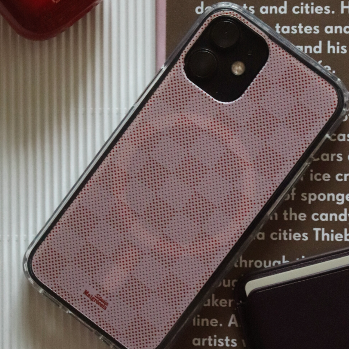 |Malgrecela| Magsafe Clear Case - Pink Dot