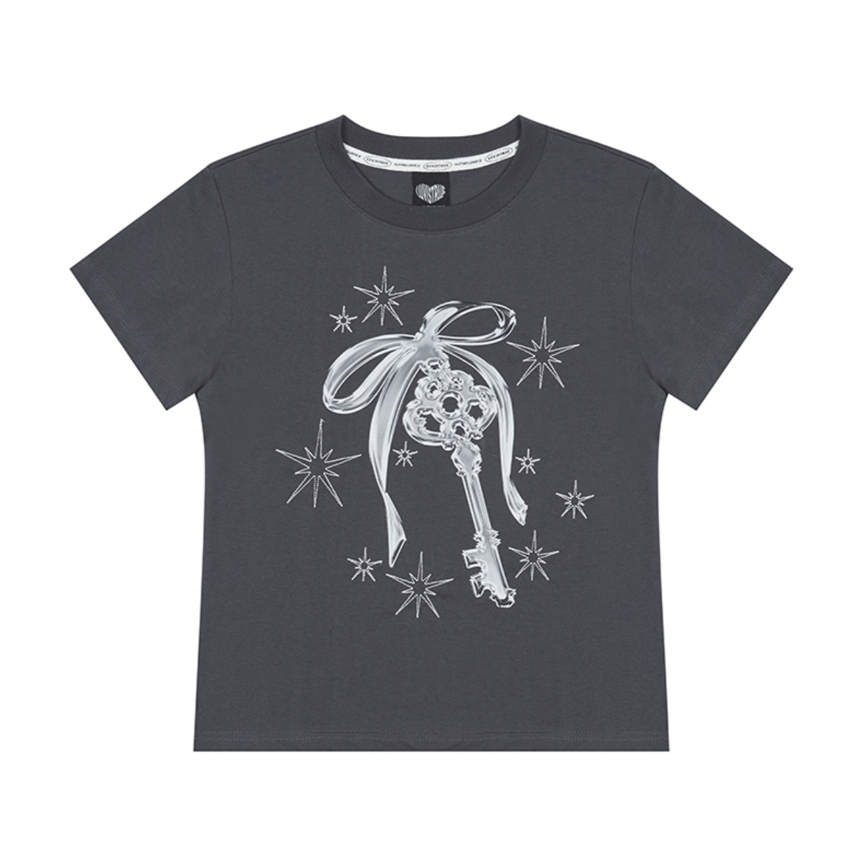 |LUVISTRUE| NM KEY TEE (CHARCOAL)